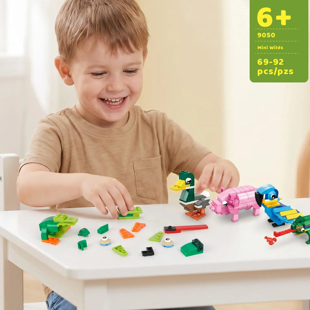 StepMojo Mini Wilds Mystery Blind Box – Animal Building Brick Kit