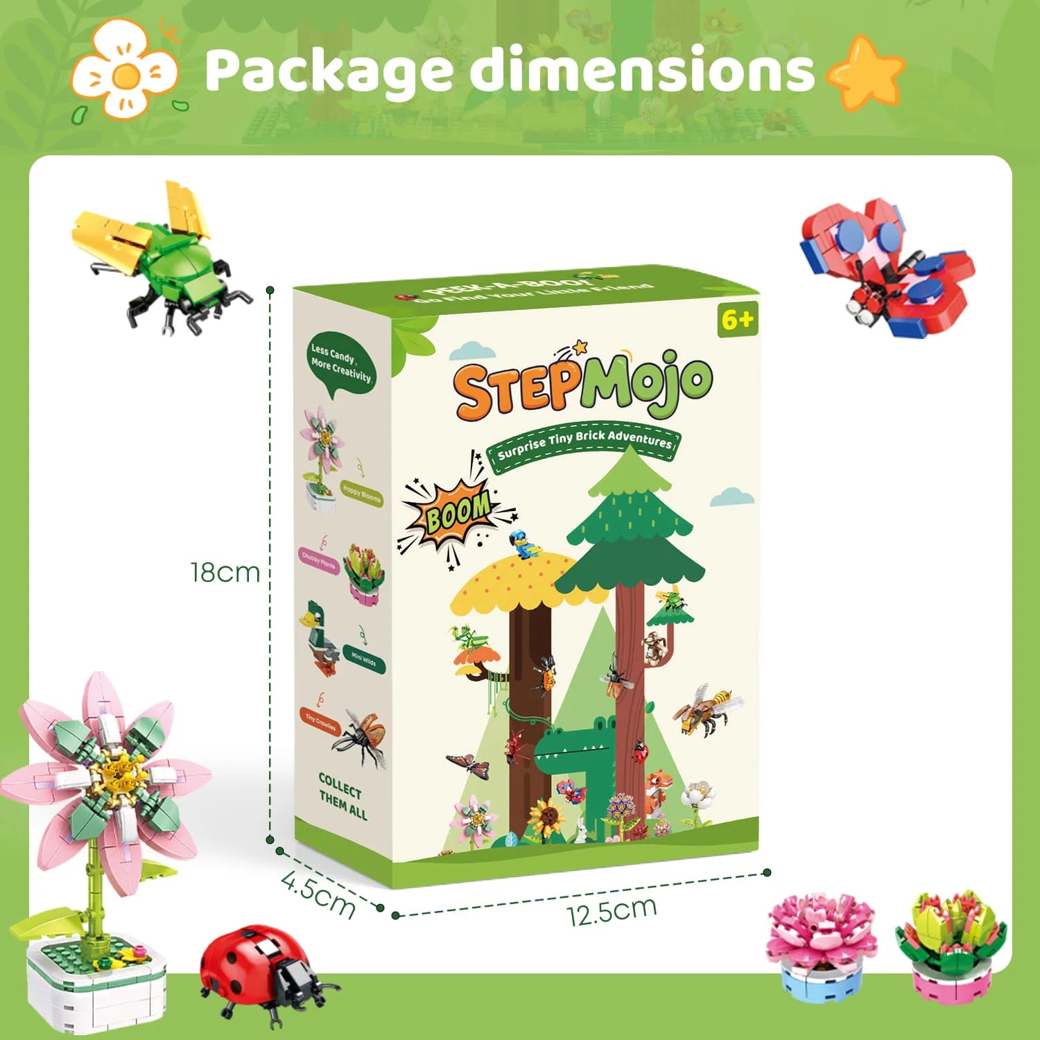 StepMojo Mini Wilds Mystery Blind Box – Animal Building Brick Kit