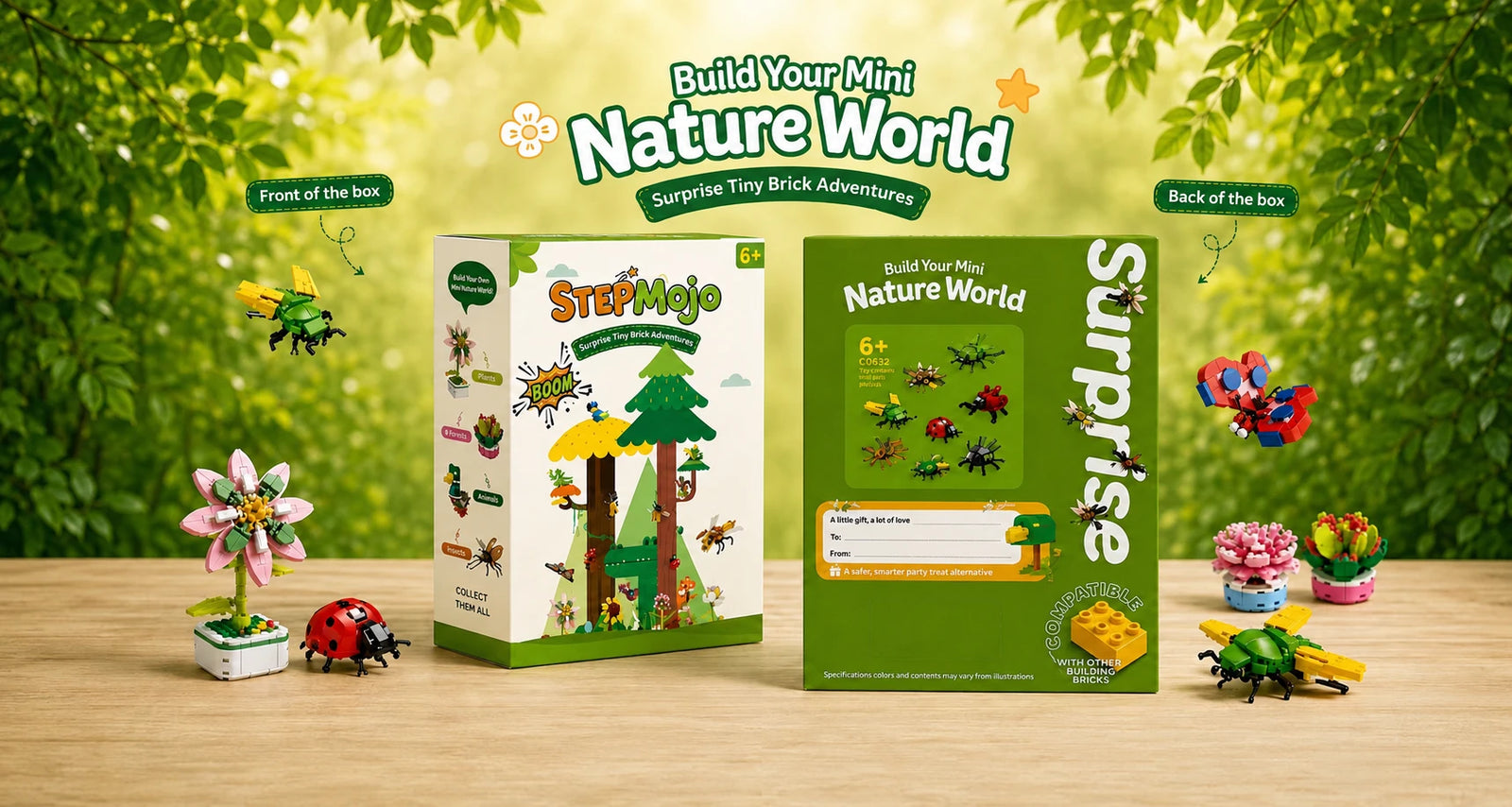 StepMojo Tiny Nature party gifts