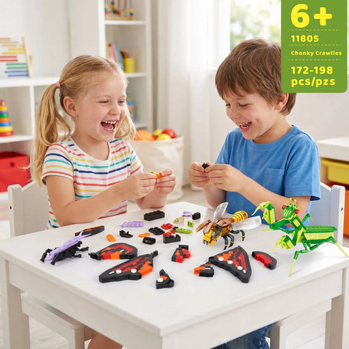 Stepmojo Chonky Crawlies Mystery Blind Box – Advanced Insect Building Brick Kit