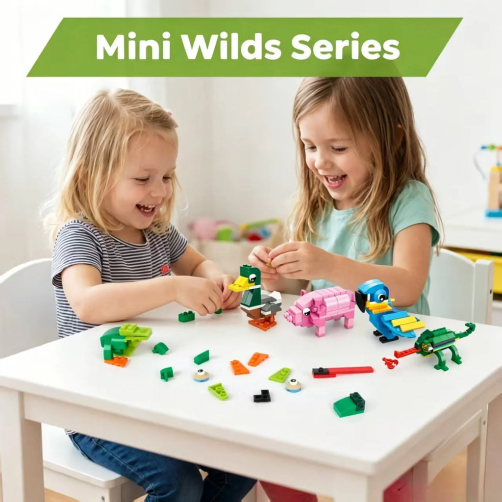 StepMojo Mini Wilds Mystery Blind Box – Animal Building Brick Kit