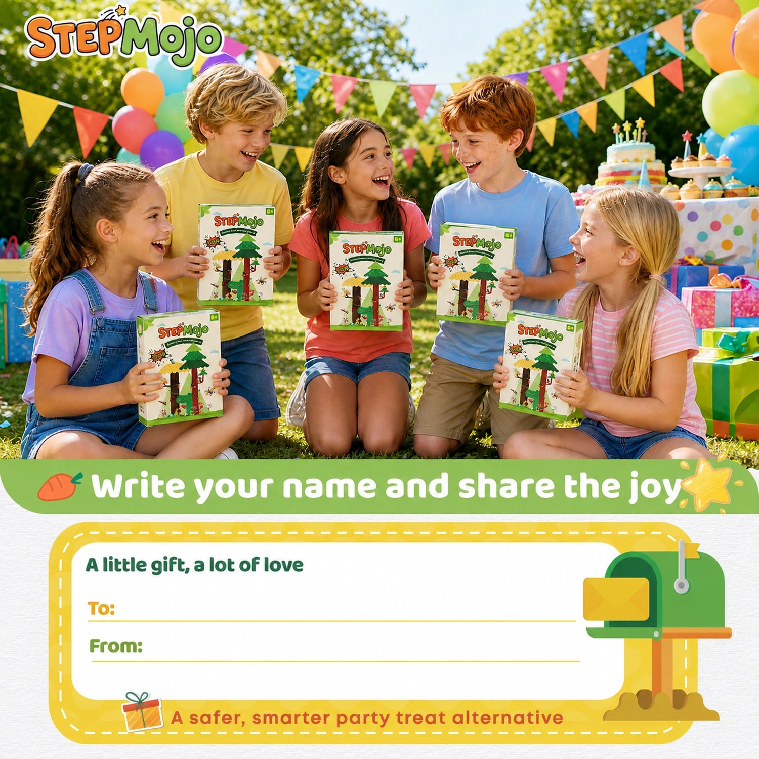 StepMojo Happy Blooms Mystery Blind Box – Flower Building Brick Kit