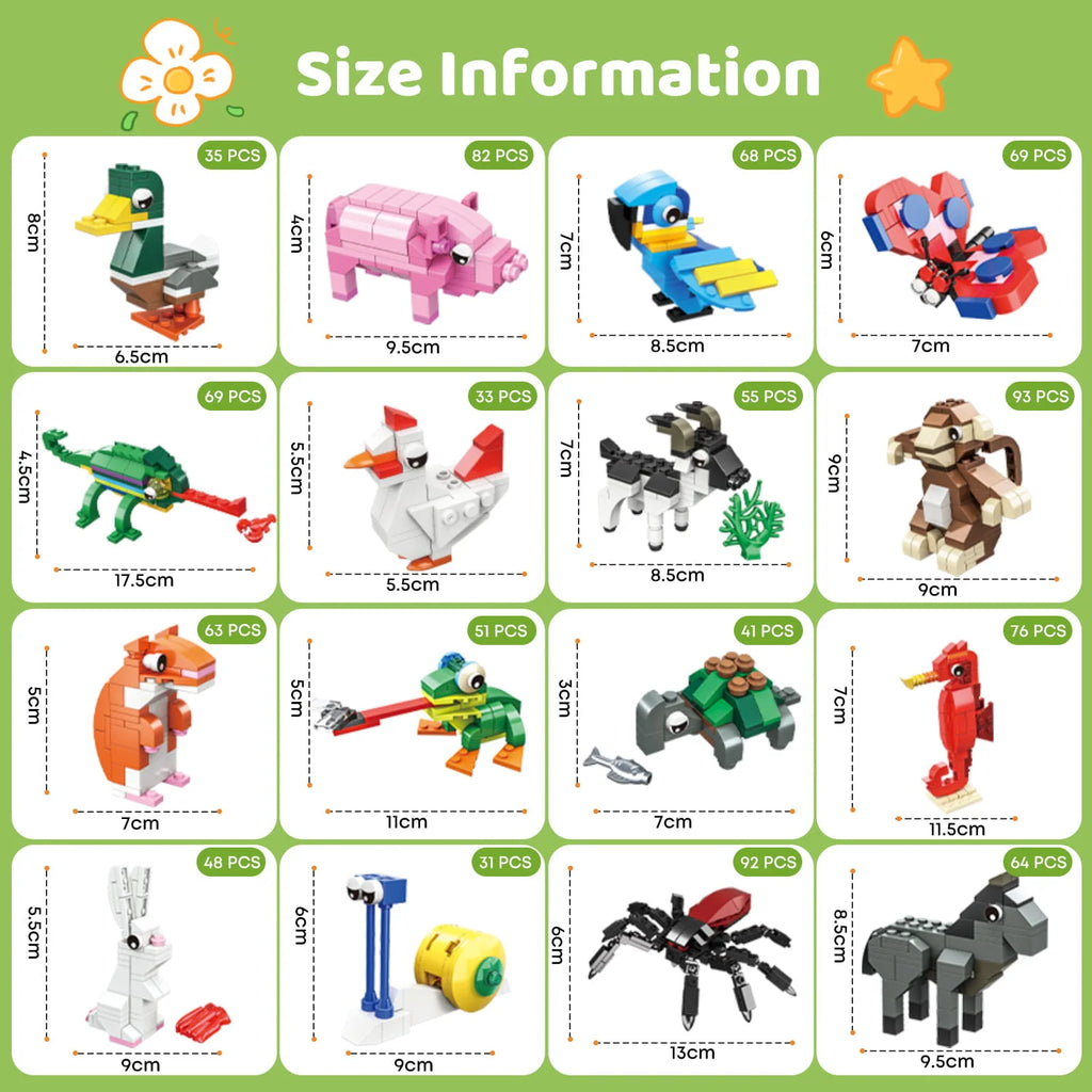 StepMojo Mini Wilds Mystery Blind Box – Animal Building Brick Kit