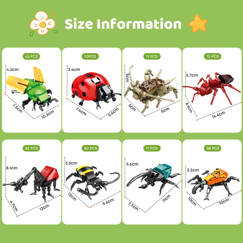 StepMojo Tiny Crawlies Mystery Blind Box – Insect Building Brick Kit